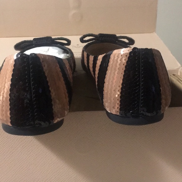 Prada Sequin Stripe Ballet Flats - Picture 4 of 6